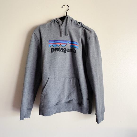 Patagonia Other - Patagonia Grey Worn Wear P-6 Logo Uprisal Hooded Sweatshirt - Medium